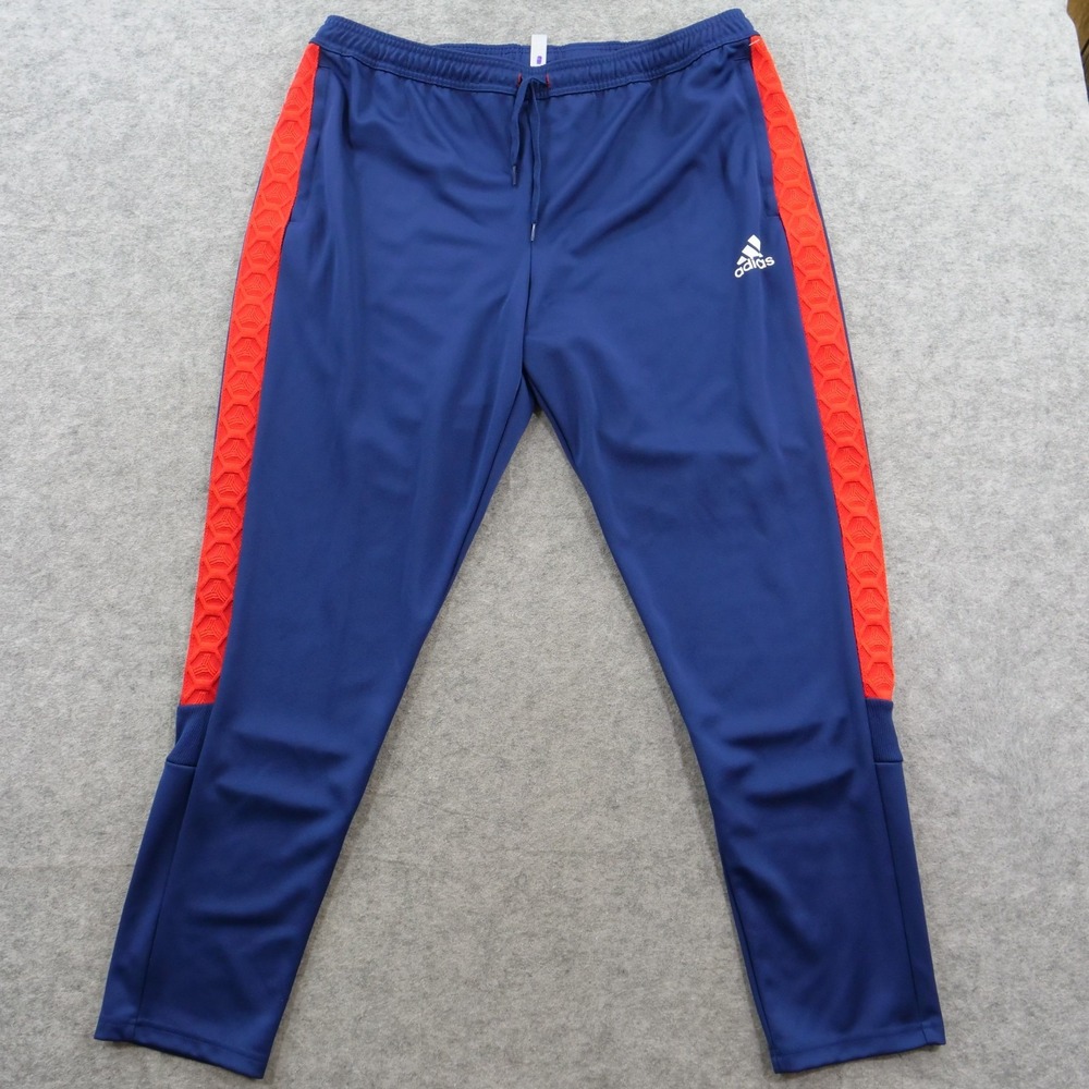 Adidas Sweatpants Joggers Mens Extra Large Blue Red Tan Club Tapered Active